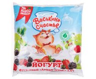 Йогурт фруктовый Лесная ягода Васькино счастье 1,5% 450 гр