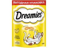 Лакомство для взрослых кошек подушечки с сыром Dreamies 140 гр