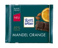 Шоколад тёмный Миндаль и апельсин Ritter Sport 100 гр