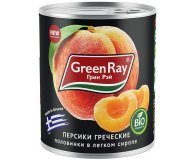 Персики половинками Green Ray 850 мл