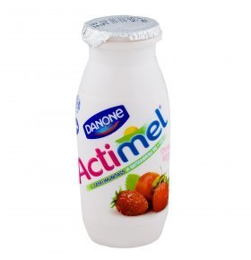 Кисломолочный напиток Actimel земляника-шиповник 6 х 100г