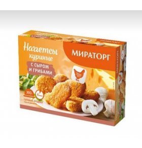Наггетсы куриные с сыром и грибами Мираторг 300 гр