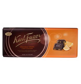 Темный шоколад со вкусом апельсина Karl Fazer 200 гр
