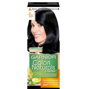 Стойкая питательная крем-краска для волос Color Naturals оттенок 1+, Ультра черный Garnier