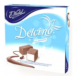 Конфеты маршмеллоу в молочном шоколаде Delcino E.Wedel 190 г