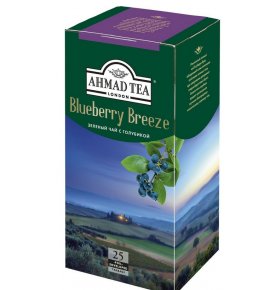 Зеленый чай Ahmad Tea Blueberry Breeze в пакетиках 25 шт