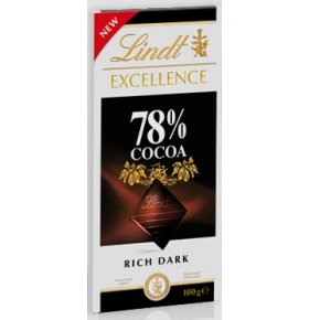 Шоколад Lindt Excellence какао 78% 100 гр
