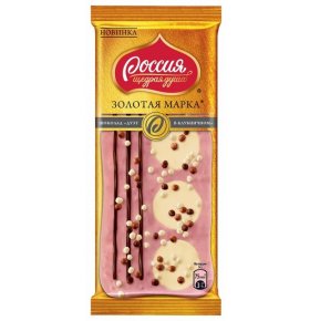 Шоколад Дуэт в клубничном Россия - щедрая душа! 85 гр
