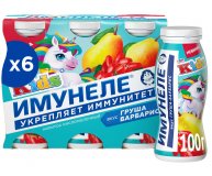 Напиток кисломолочный Neo for Kids Груша Барбарис 1,5% Имунеле 6 шт по 100 гр
