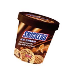 Мороженое Snickers в ведерке 375г
