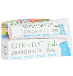 Зубная паста детская Fruit Jelly President Kids 50 мл
