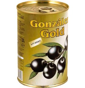 Маслины Gonzalez Gold крупные с косточками 425 гр