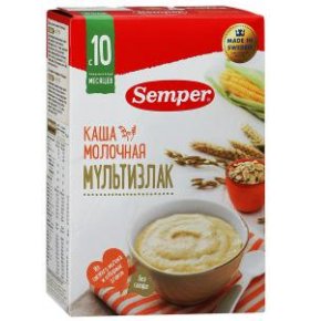 Каша Молочная Мультизлак Semper 200 гр