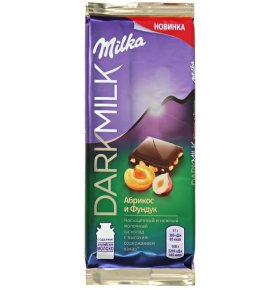 Шоколад Darkmilk Абрикос и Фундук Milka 85 гр