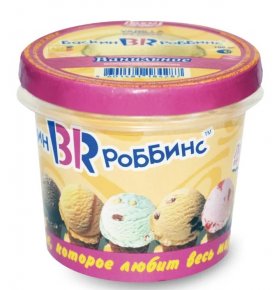 Мороженое пломбир Ваниль ведерко Baskin Robbins 60 гр