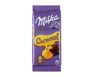 Шоколад Milka с начинкой карамель 90г