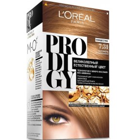Краска для волос LOreal Paris Prodigy, оттенок 7.31, Карамель, 265 мл