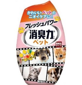 Дезодорант ароматизатор для комнат Shoushuuriki против запаха домашних животных c ароматом фруктового сада 400 мл