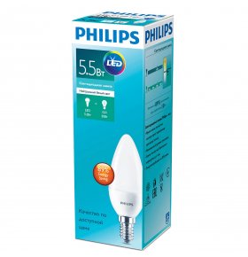 Лампа светодиодная Philips Essential E14 5,5W 4000К 1 шт