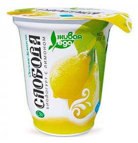 Биойогурт Слобода густой с лимоном 9,7% 290 гр