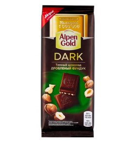 Шоколад темный с фундуком Alpen Gold 80 гр
