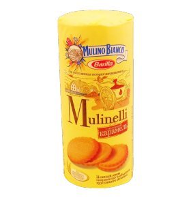 Печенье с начинкой карамель Mulinelli 300 гр