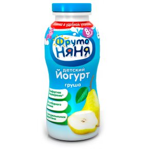 Йогурт питьевой Груша для детей с 8 месяцев 2,5% ФрутоНяня 200 мл