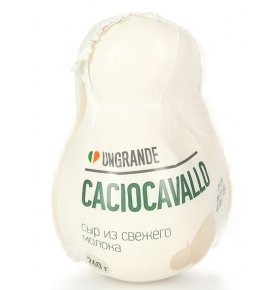 Сыр из коровьего молока Качокавалло 45% Unagrande 260 гр