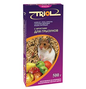 Корм для грызунов С фруктами Triol 500 гр