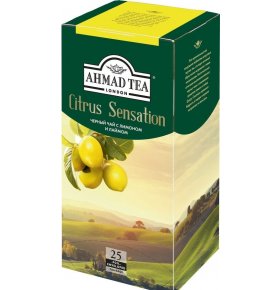 Чай черный Citrus Sensation с лимоном и лаймом Ahmad Tea 25 шт х 1,8 гр
