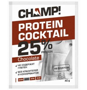 Коктейль протеиновый шоколадный Champ 40 гр