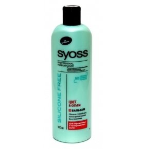 Бальзам ополаскиватель "SYOSS" защита цвета и объем волос 500мл