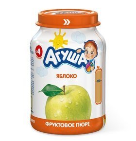 Пюре фруктовое яблоко Агуша 200 гр