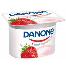 Йогурт клубничный 2,9% Данон 110 гр