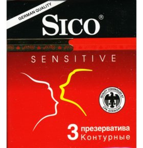 Презервативы Sensitive контурные Sico 3 шт