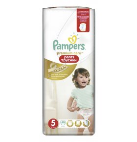 Подгузники Pampers Premium Care Pants Junior 12-18 кг 40 шт