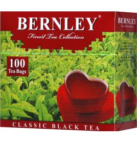 Чай черный Классический индийский мелкий Bernley 100 пак