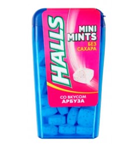 Леденцы Mini mints со вкусом арбуза Halls 12,5 гр