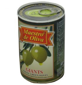 Оливки зеленые гигантские с косточкой Maestro de Oliva 432 г