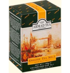 Чай Ahmad Tea Английский №1 черный байховый листовой с ароматом бергамота 100г