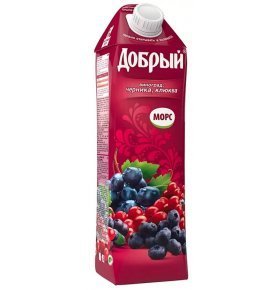 Морс Добрый виноград-черника-клюква 1л