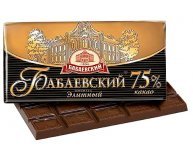 Шоколад Элитный 75% горький Бабаевский 200 гр