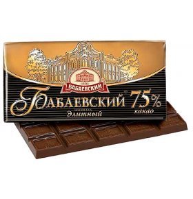Шоколад Элитный 75% горький Бабаевский 200 гр