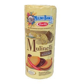 Печенье Mulino Bianco Mulinelli с начинкой Какао 300 гр