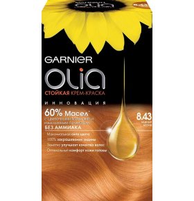 Краска для волос Olia 8.43 Медный блонд Garnier