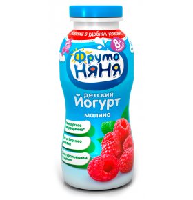 Йогурт питьевой Малина для детей с 8 месяцев 2,5% ФрутоНяня 200 мл