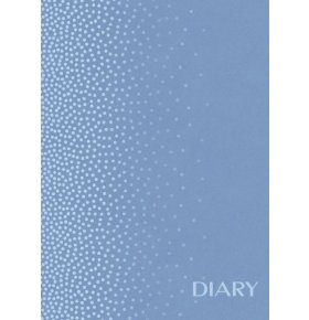 Ежедневник недатированный Серебро на голубом А5 160 стр