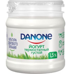 Йогурт Термостатный 1,5% Danone 160 гр