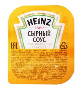 Соус сырный Heinz 25 мл х 125 шт