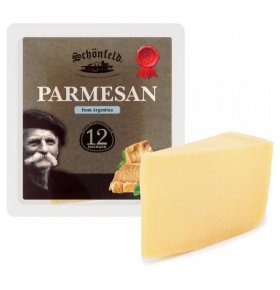 Сыр твердый Parmesan срок созревания 12 месяцев 43% Schonfeld 175 гр